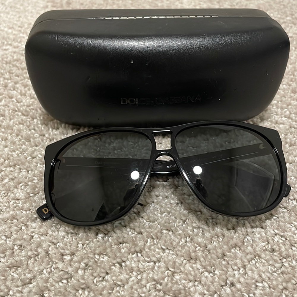 Dolce & Gabbana oversized sunglasses.